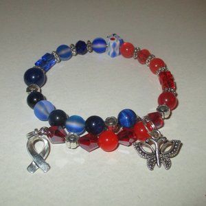 Awareness Bracelets Handmade By candyjewelshop In The IPF Color Blue💙💙